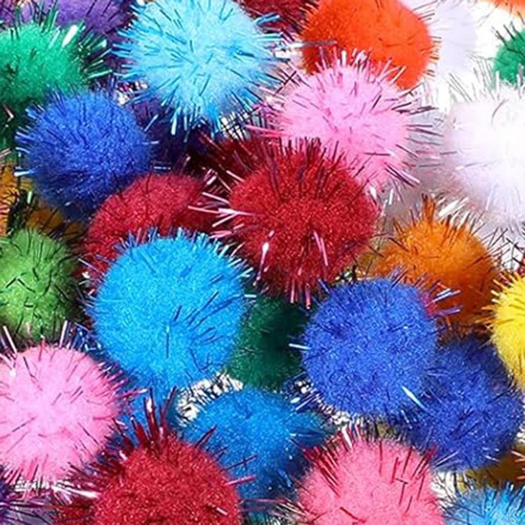 200 kusů pomponů Měkké DIY Kreativní řemesla Umění a pro Hobby Potřeby Dekorace Škola