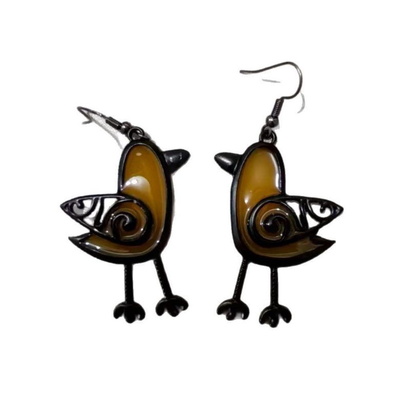 

1Pair Cute Green Resin Bird Dangle Drop Earrings for Women Charm Girls Leisure Party Jewelry Korean Fashion Earrings