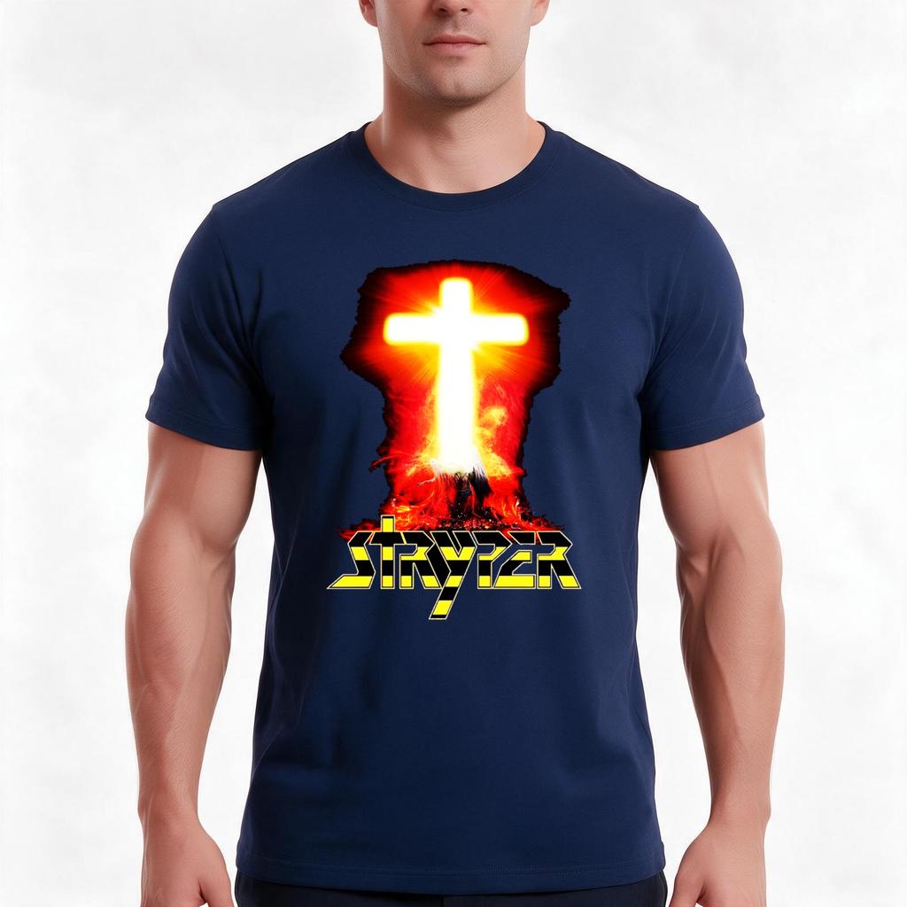 Stryper Logo Christian Rock Band 90 Tshirt Summer Casual Cotton Tee Oversized Streetwear Tops Vintage Graphic Print