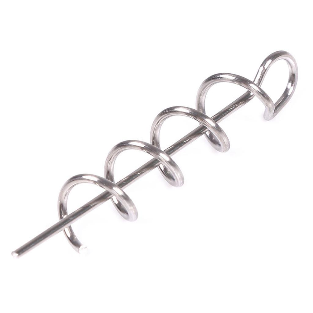50Pcs Twist Lock Fishing Hook High Carbon Steel Spring Fishing Hook Swivels Spring for Saltwater Freshwater Fishing