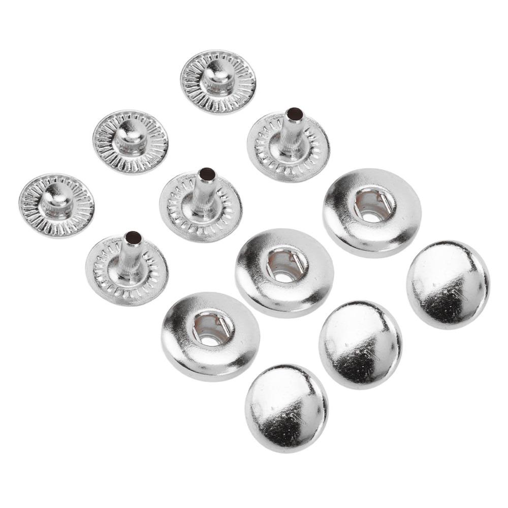 200set Rounded Sewing Leather Snaps 8mm Size Metal Snap Fasteners  Leather Craft DIY