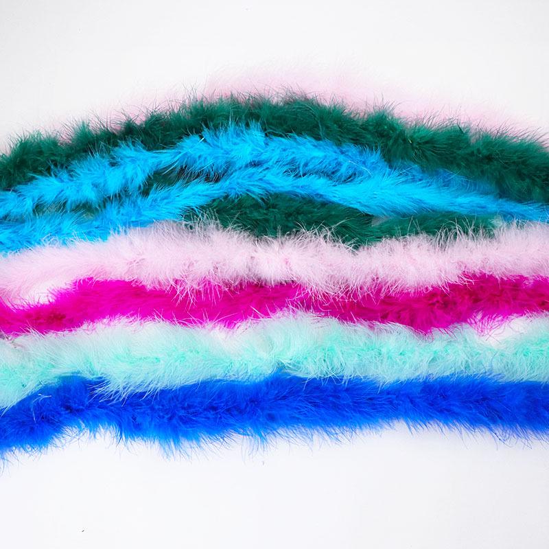 Colorful Turkey Feather Trim, 16g Single Layer for Clothing, Latin Dance Accessories, and Graduation Design