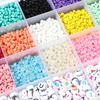 28 Grids Glass Seed Beads Kit Letter Beads Imitation Pearls Beads Alloy Shell Beads For Jewelry Making DIY Earrings Bracelet