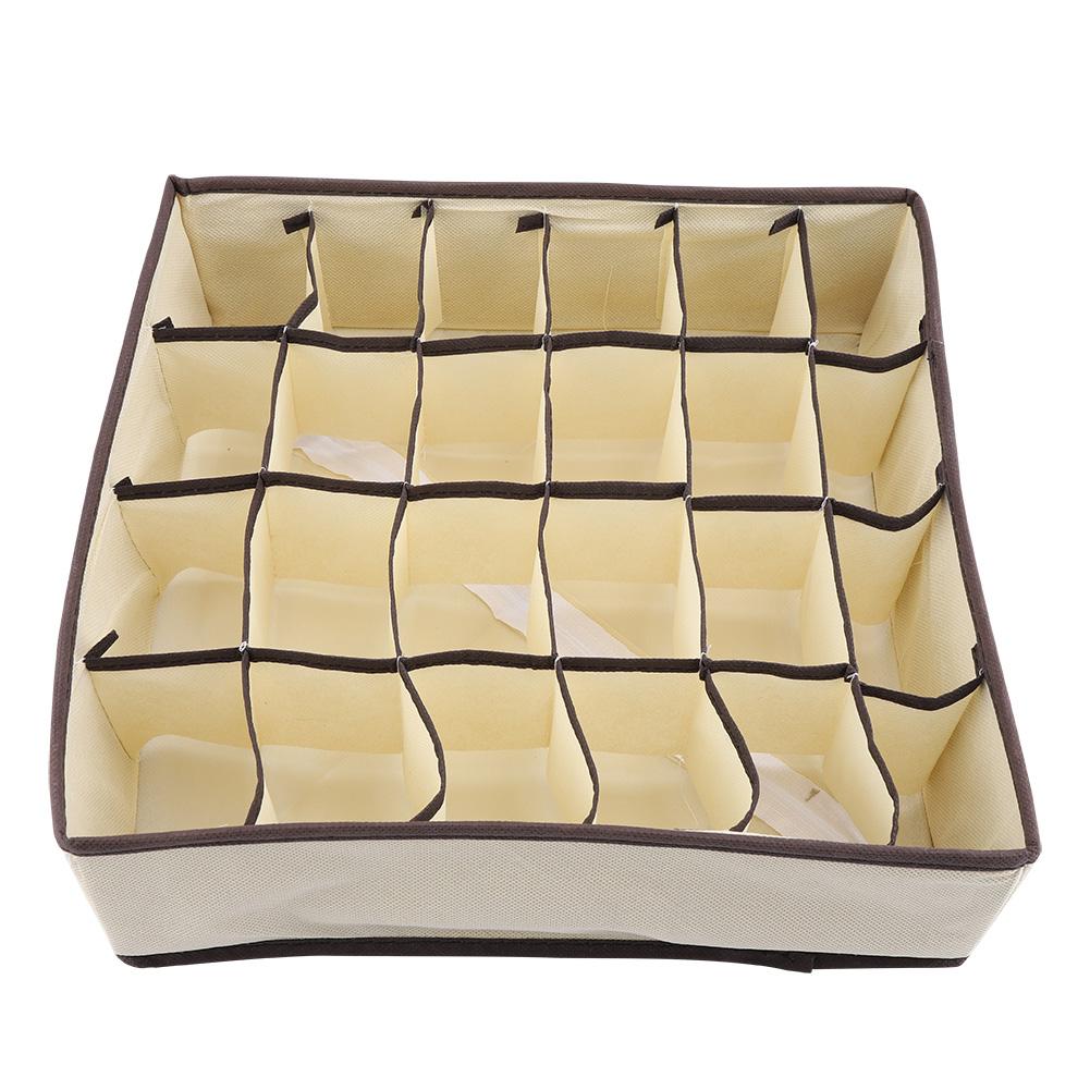 Portable Foldable Durable Divider Storage Box Case Container for Bra Underwear Sock