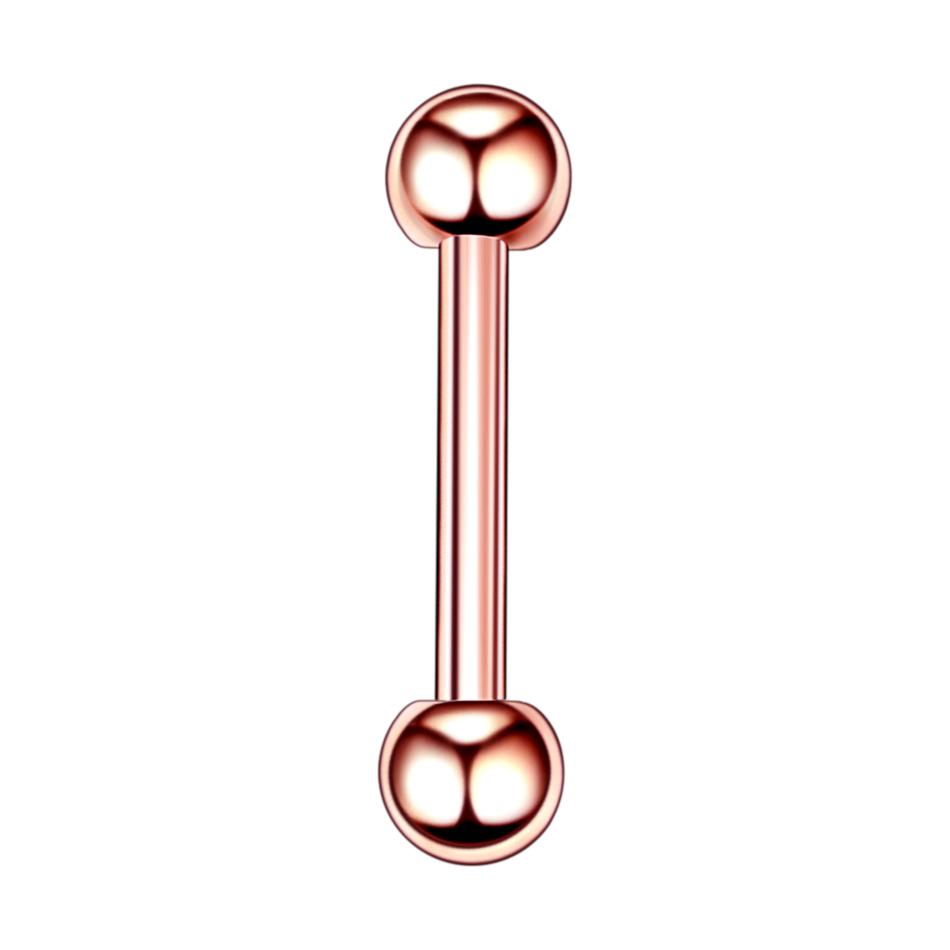 1Pc G23 Titanium Industrial Barbell Ring Tongue Nipple Bar Piercing Ear Tragus Helix Ear Piercing Body Women Jewelry 4-38mm