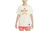 Drop Shoulder Sleeve T Shirt Women's Coconut Milk FD5061-113
