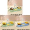 Pet Cat Food And Water Bowl Set With Antispill Design For Home Use
