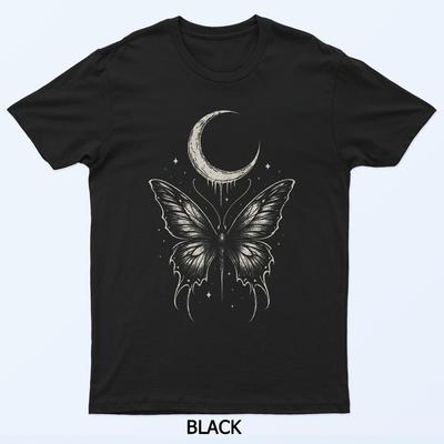 T-shirt Farfalla Falena Lunare Goth Alt Y2K Grunge Estetica Fata Oscura