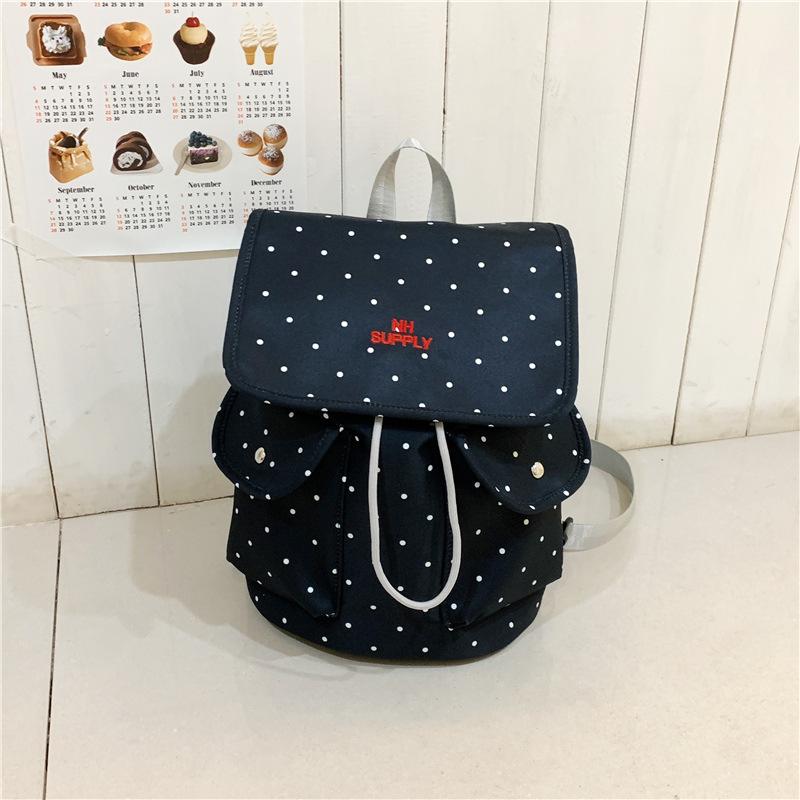 Original Atmosphere Polka Dot Backpack for Women2026New Year's Sweet College Style Large Capacity Lightweight Commuting Backpack