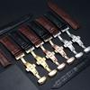 Crocodile Pattern Full Grain Cow Leather Watchband  Watch Accessories
