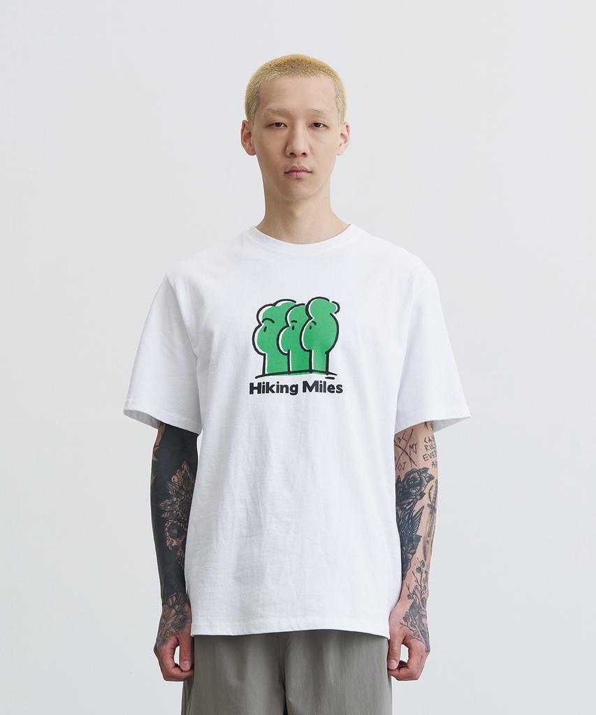 Goyoweeo Hiking Miles T-Shirt (White)