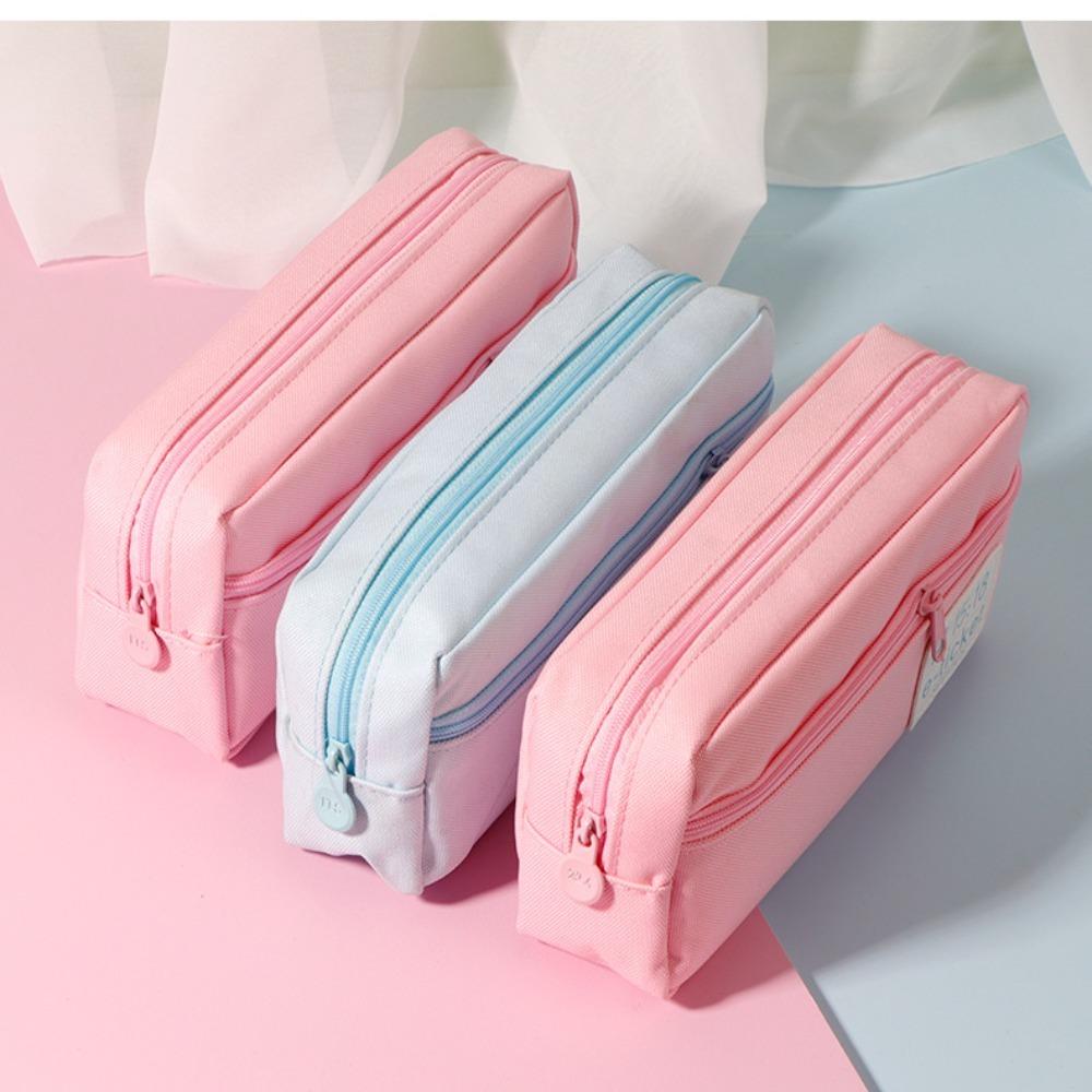 

Soft Stationery Bag Canvas Pencil Case Portable Storage Bag