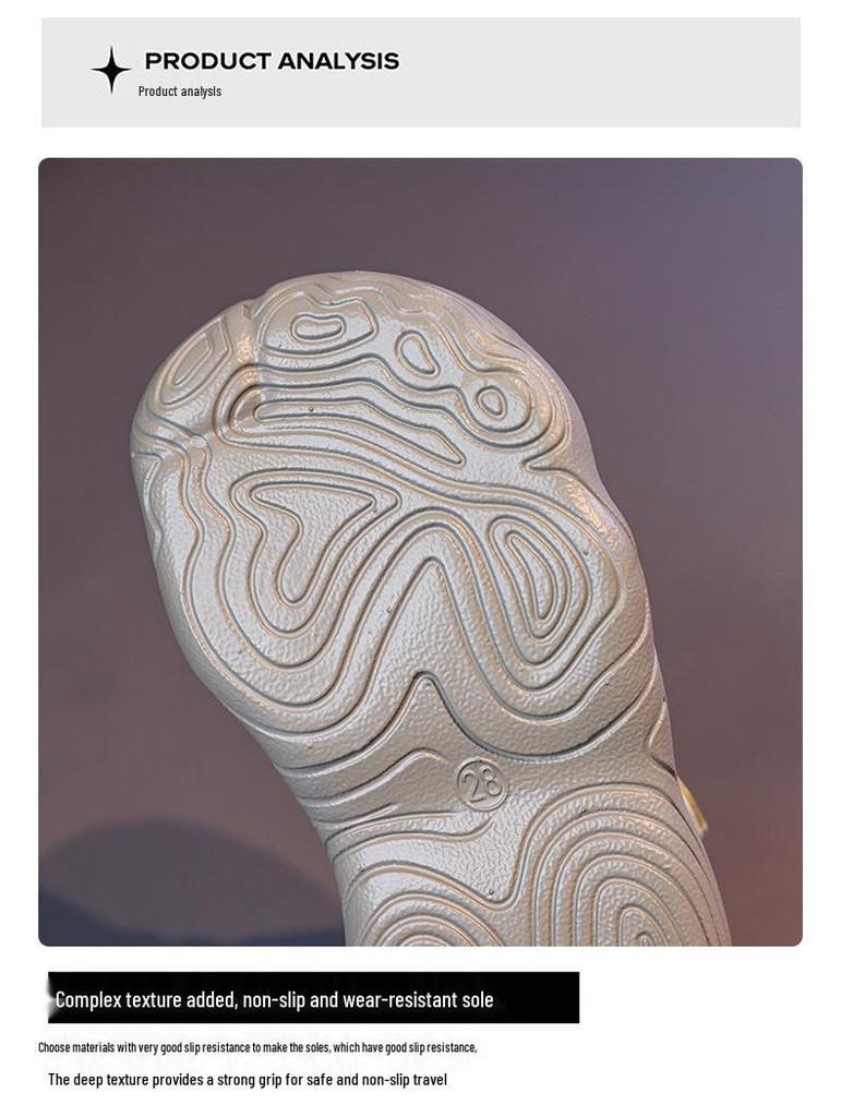 2026 Jungen Zehenschuh Anti-Kick Sportsandalen - Koreanischer Stil Weiche Sohle, Rutschfest, Mittlere & Große Größen