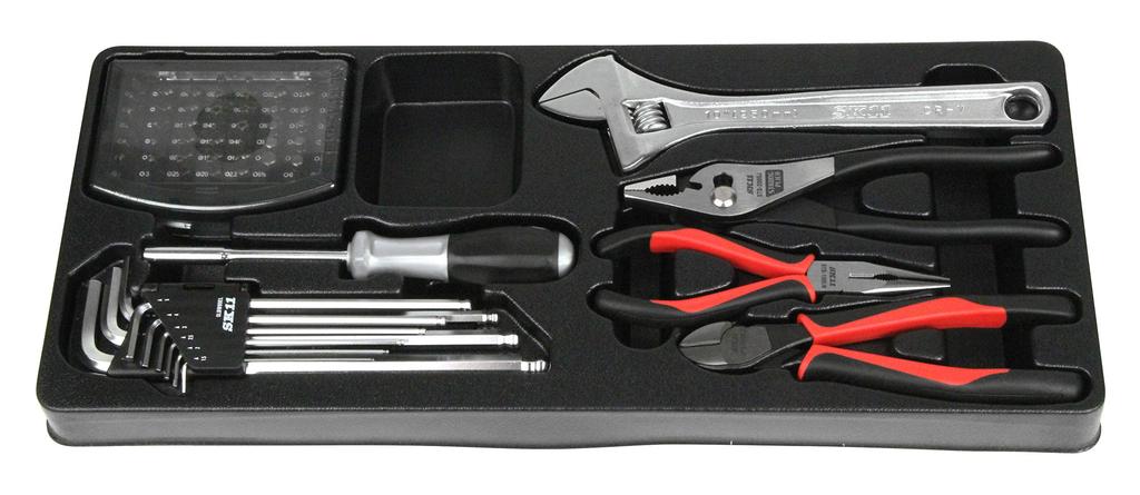 SK11 Maintenance Tool Set 133 Pieces Red Compatible with Various Maintenance (SK11) SST-16133RE