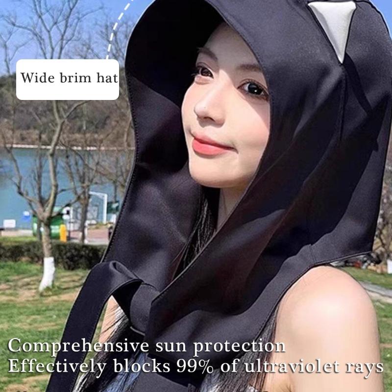 Breathable Soft Sun Protective Hat with Devil Ear Design For Beach Vacation Popular Bag Hat for Various Occasion