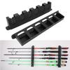 Fishing Rod Holder 6 Slots Wall Mounted Fishing Pole Storage Display Rack for Garage Home Shed