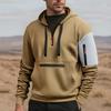 Men's Leisure Hooded Sweatshirt Solid Hoodie Streetwear Men's Clothing Warm Long Sleeve