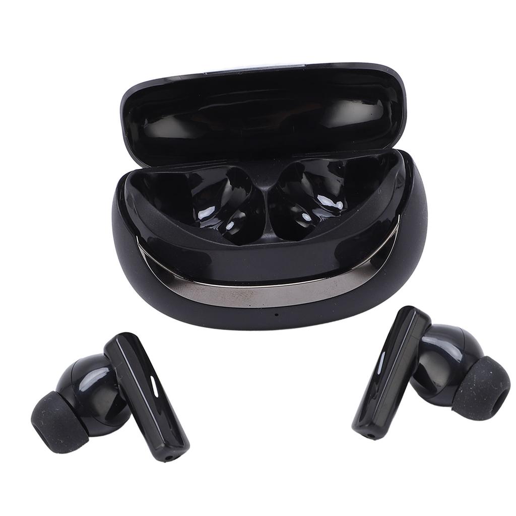 Language Translator Earbuds 5.4 Real Time Online 144 Lanquages Translation Device for Music Calling with APP Black