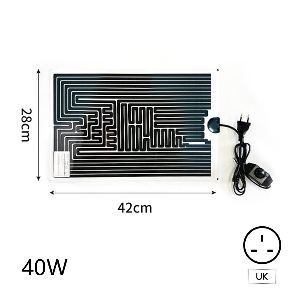 Adjustable Temperature 5-45W Reptiles Heat Mat EU/US/UK Plug Climbing Pet Heating Warm Pads Thermal Insulation Equipment
