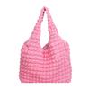 Pleated, Cloud Bag Girl Puff Flower Bag Shoulder Women's New Simple Handbag