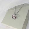 Butterfly Necklace Women'S High-End Sense Simple And Versatile Temperament Inlaid Zircon Collarbone Chain Jewelry