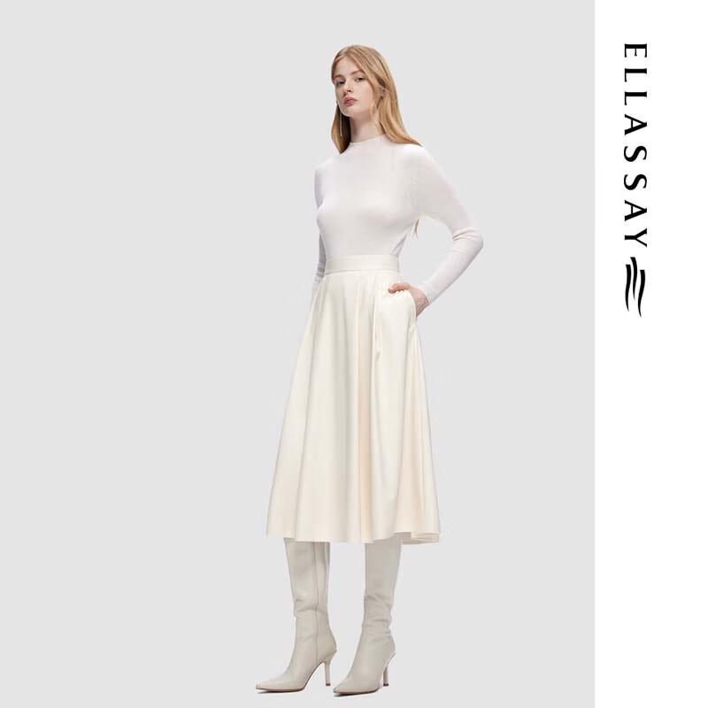 ELLASSAY Women's Wool Slim-Fit Knit Sweater