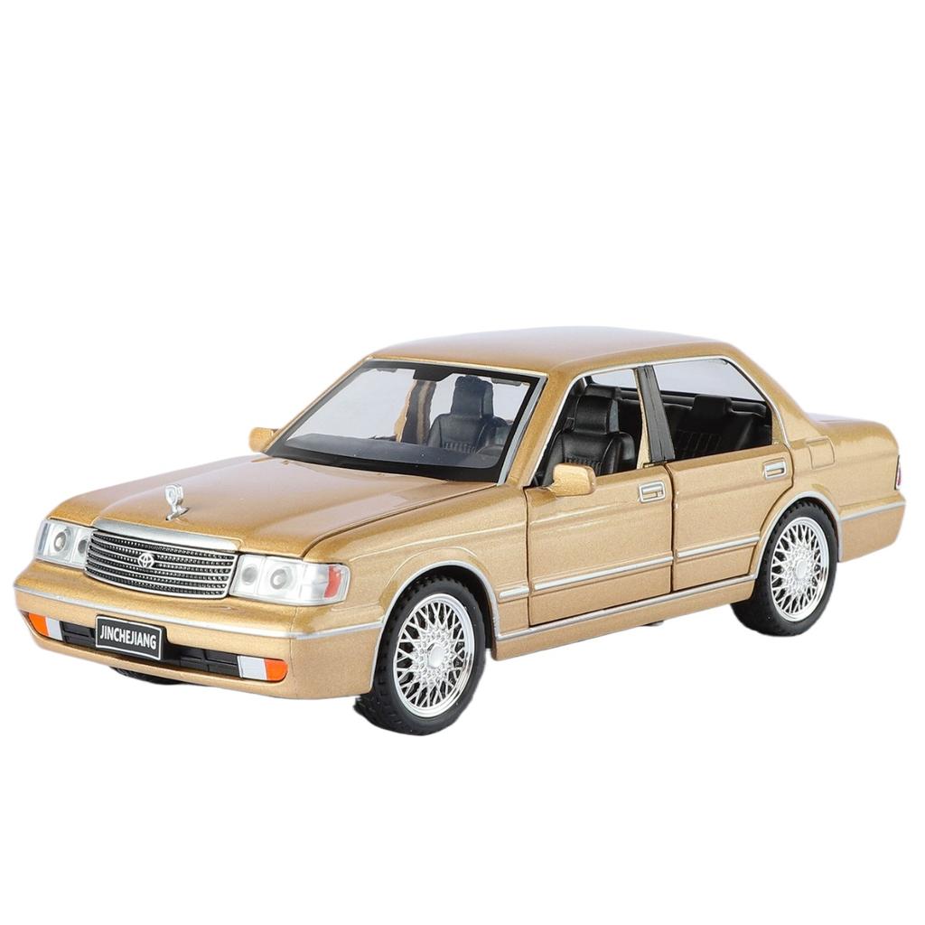 1/32 Toyota Crown 133 JZS133 S130 Alloy Classic Luxy Car Model Diecast Metal Retro Old Vehicles Car Model Sound and Light Kids Toy Gift