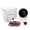 2 IN 1 Oil Temperature+Oil Pressure Gauge with Sensor Digital Display Red/Green Car Gauge Backlight for Marine Boat Car 9-32V