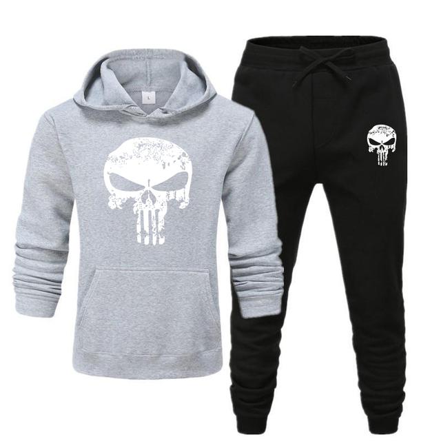2 Piezas Sets Chándal Hombres Calavera Marca Otoño Invierno Sudadera con  capucha + Pantalones cordón Masculino Deporte Sudaderas con capucha Running  Ropa deportiva comprar a buen precio — entrega gratuita, reseñas reales
