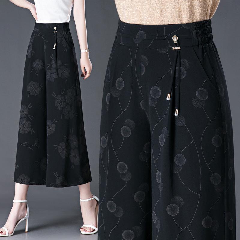 Women's Summer High Waist Wide Leg Culottes - Lightweight, Cool, and Casual