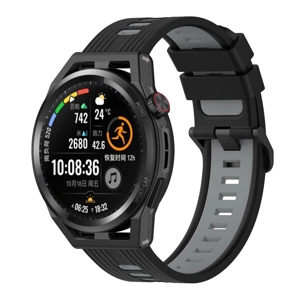 22mm Sport Silicone Strap For HUAWEI WATCH GT Runner/GT3 46MM/GT 2e GT2 Pro Smartwatch Wrist Band Bracelet Wrist Accessorie