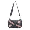 Sweet and Cool Tomboy Style Large Capacity Chain Shoulder Bag with Crossbody Strap and Strap Bag for The Armpit