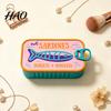 Small Jewelry Box for Travel Sardine Can Storage Box, Portable Anti-tangle Case, Cute Container Lightweight Retro Plastic Organizer Necklaces
