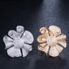 J0089 Banquet Ring, Full Of Zircon Personalized Flower Ring