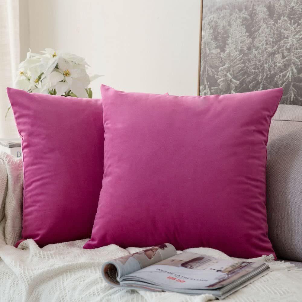 Velvet Seat Cushion Cover Solid Color Pillow Cover Nordic Simple Ins Style Pillow Velvet Pillow Cover Cushion