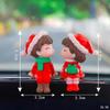 New Car Decoration Cute Cartoon Balloon Couples Action Figure Figurines Auto Interior Accessories for Christmas Girls Gifts