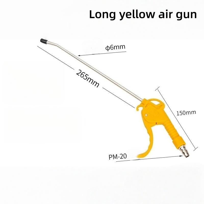 High-pressure Air Plastic Dust Gun with Steel Pipe Air Blower Car Engine Duster Cleaner Long Short Nozzle Pneumatic Tool Parts