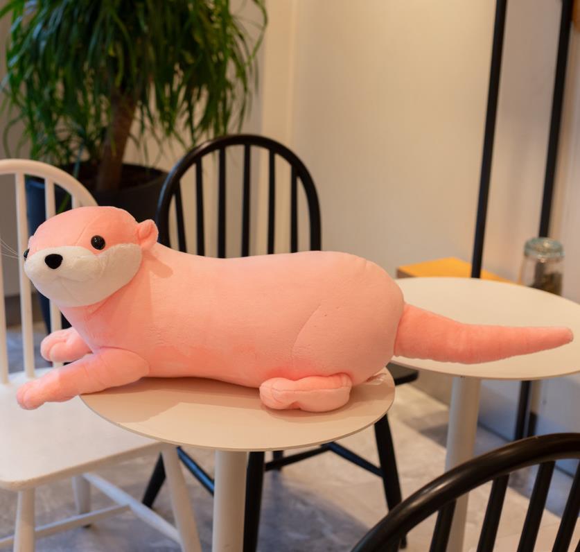 1 Stück 406080 cm Süße Otter Plüschtiere Stofftiere Realistische Wildtierpuppen Weiches Faultierkissen Weihnachtsraumdekoration Geschenk für Kinder