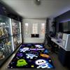 1PC Custom Name Space Friends Adventure Theme Floor Mat Ideal for Living Room, Game Rooms, Office, Bedroom,Floor Mat Playful Design