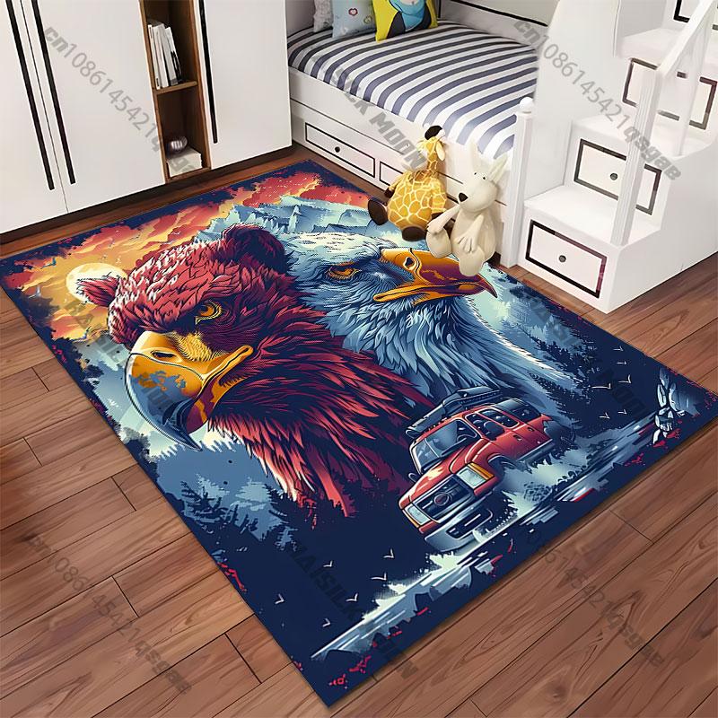 Nature adventure majestic symbolic dynamic carpet Yoga living room room decor children's crawling mat doormat area rug