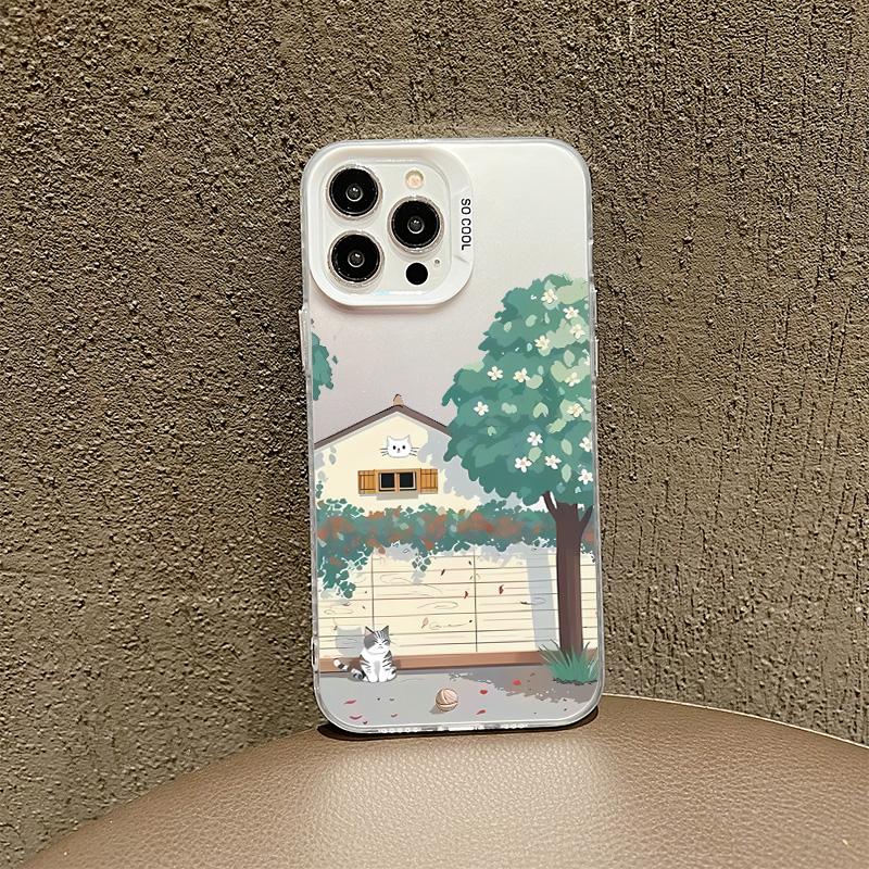 

Силиконовый чехол для Xiaomi 11 Lite 13T 14T 15T Samsung A07 A17 A37 A57 iPhone 17 Air 16E 14 13 11 Pro, чехол, раскрашенный вручную, мультяшный, противоударный бампер для телефона Infinix Hot 30