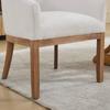 Mid Century Modern Upholstered Barrel Dining Chairs with Arms,19" W Accent Chairs for Living Room,Single Pack,Beige,DE1891BG