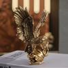 Adlerstatue im amerikanischen Stil Harz Steinadler-Figuren Tiermodell Kunst Ornament Heim Büro Schreibtisch Dekoration Zubehör