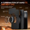 Sliding Camera Lens Cover Armor Phone Case For Honor 200 Smart 5G X7C Magnetic Metal Ring Stand TPU Plastic Shockproof Shell