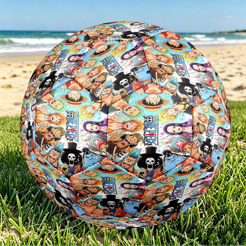 One Piece Print Size 5 Soccer Ball, PU Wear Resistant Football for Match Training and Daily Practice, Birthday Gift for Soccer Fans