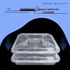 Disposable 4-Compartment Microwaveable Food Container with Lid