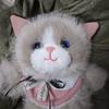 Lifelike Stuffed Animal Bag Fur Material Ragdoll Cat School Bag New Plush Backpack  Birthday Gift