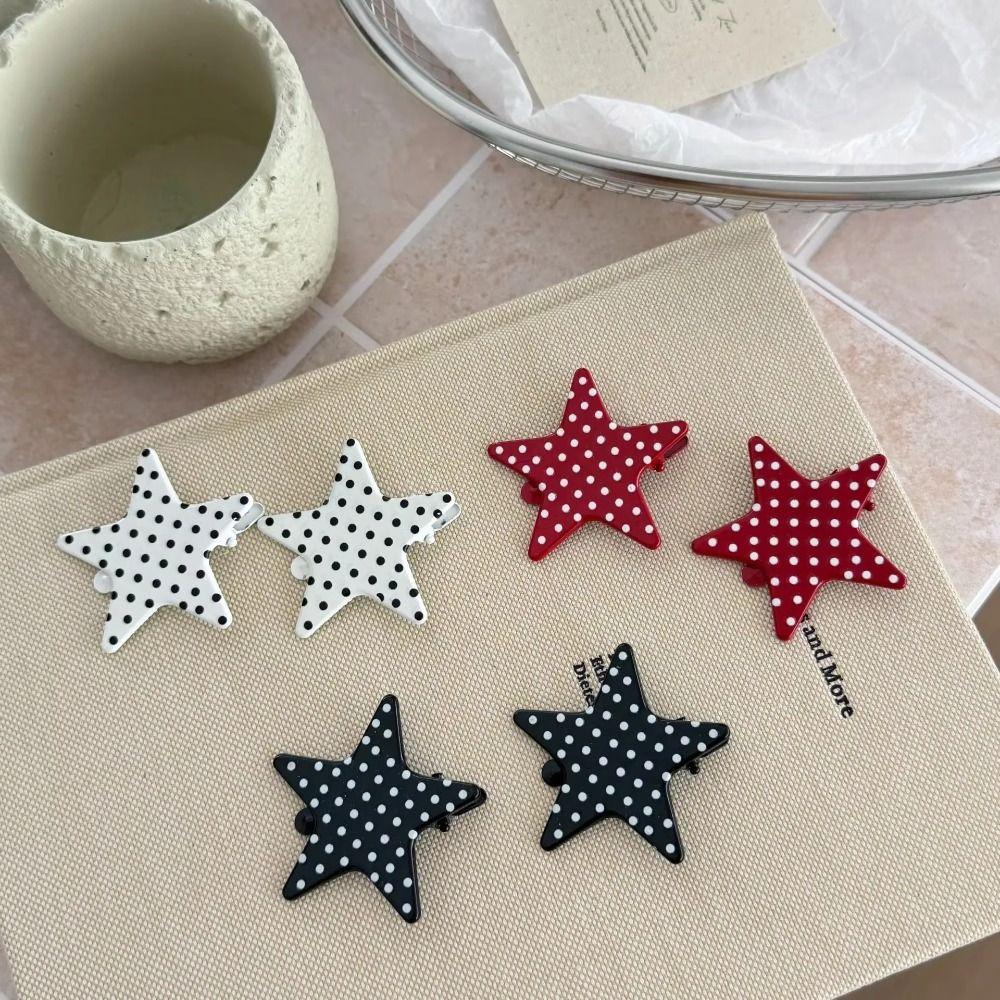 Lightweight Star Hair Clip Five-Pointed Star Hairpin  Street Style Fashion Outfit