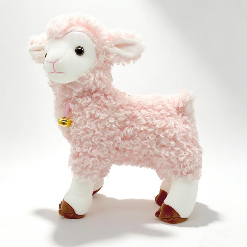 Realistisch 3036Cm Lam Knuffel met Bel Zacht Dierlijk Poppetje Levensgetrouw Schaap Kawaii Kerstcadeau Speelmaatje Kamerdecoratie