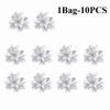50PCS Christmas Flower Glitter Powder Artificial Flower Christmas Decoration Christmas Tree Flower Christmas Gift Box Decora